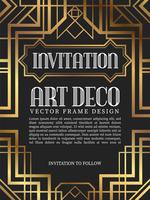 Luxus Vintage Frame Art-Deco-Stil. Vektor-Illustration