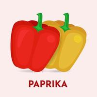 paprika tecknad ikon vektorillustration. handritad paprika illustration vektor paprika ikon koncept isolerade.