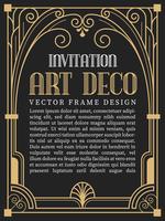 Lyx vintage art deco stil. vektor illustration