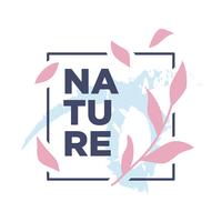 Natur Botanisk illustration enkel design vektor