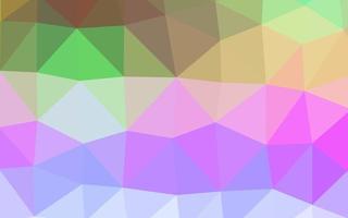 Licht mehrfarbiger, abstrakter Hintergrund des Regenbogenvektorpolygons. vektor