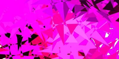 mörk lila, rosa vektor bakgrund med kaotiska former.