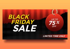 Svart Friday Sale Banner Vector