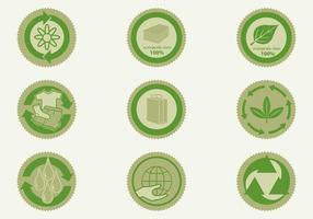 eco badge vector pack