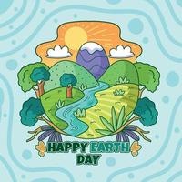 Happy Earth Day Konzept vektor