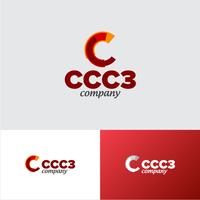 Corporate CCC 3 Firmenlogo Entwurfsvorlage vektor