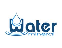 logo mineralvatten vektor illustration