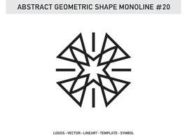 prydnad monoline geometriska element symbol kakel gratis vektor