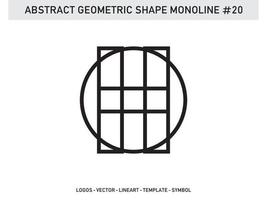 ornament monoline geometrisches element symbol kachel frei vektor