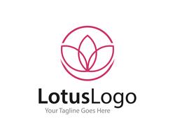 Lotus logo ikon vektor illustration