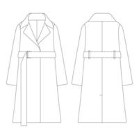 mall kvinnor kashmir omlottrock vektor illustration platt design kontur kläder samling ytterkläder