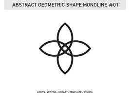 abstrakt geometrisk form monoline kakel design mönster sömlös pro gratis vektor