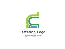 kreative c-Brief-Logo-Design-Vorlage pro kostenloser Vektor