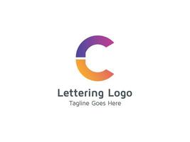 buchstabe c abstraktes logo design branding symbol vektor illustration vorlage pro kostenlos