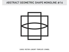 lineart monoline geometrisches dekoratives gestaltungselement kostenlos vektor