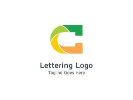 kreative c-Brief-Logo-Design-Vorlage pro kostenloser Vektor