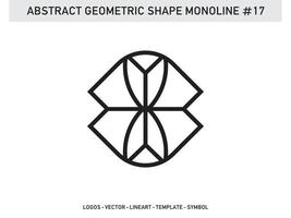 prydnad monoline geometriska element symbol kakel gratis vektor