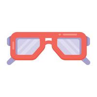 en ikondesign av 3d-glasögon i redigerbar stil vektor