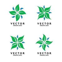 Logo-Vorlagenvektor für organische Form vektor