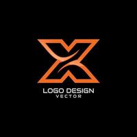 x symbol logotyp mall vektor