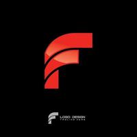 f symbol logotyp design vektor