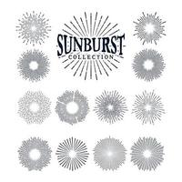 Sunburst-Element-Vektor-Illustration vektor