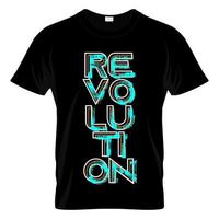 revolution grafisk t-shirt design vektor