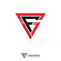 gf initial logotypdesign vektor