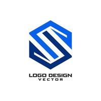 Buchstabe s Firmensymbol-Logo-Design vektor