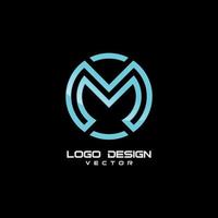 modern m symbol logotyp mall vektor