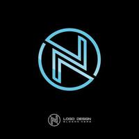 n-Buchstaben-Symbol-Logo-Design vektor