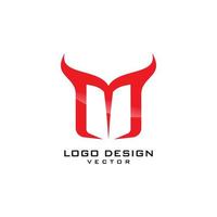 m symbol logotyp mall vektor