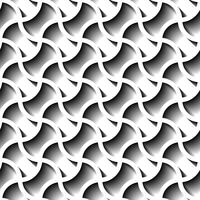 Seamless abstrakt geometriska mönster, prame gräns futuristiska tapeter, 3d grå kakel yta. vektor