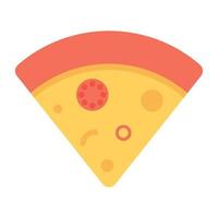 pizza skiva koncept vektor
