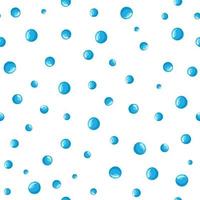 platt vatten bubblor seamless mönster på en vit bakgrund. vektor