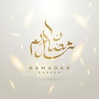 ramadan kareem grußdesigns mit arabischer kalligrafie für poster, banner, flyer usw. arabische kalligrafie-vektorillustration vektor