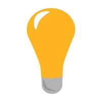 Energie- und Ideensymbol. Glühbirnen-Symbol. Lampensymbol-Logo. vektor