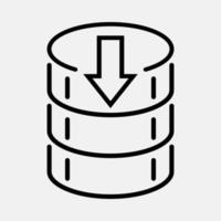 Datenbank-Symbol vektor