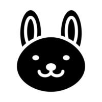 Kaninchen-Symbol ist ein sehr niedliches Tiersymbol mit einem minimalistischen, aber außergewöhnlichen Stil, das sich sehr gut für Anwendungsdesign und anderes Grafikdesign eignet. Es eignet sich auch für Designs mit Kindermotiven. vektor