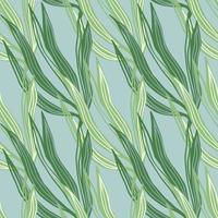 moderna sjögräs sömlösa mönster på blå bakgrund. vektor
