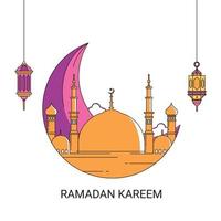 ramadan kareem coll illustrationsvektor vektor