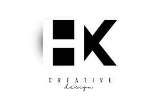 hx bokstäver logotyp med negativ utrymme design. vektor illustration med med geometrisk typografi.