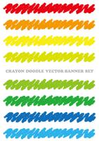 Sats med färgstarka färgpennor designelement isolerade på en vit bakgrund. vektor