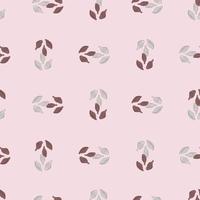 nahtlose Muster Kardamom auf rosa Hintergrund. niedliche pflanzenskizzenverzierung. geometrische texturvorlage für stoff. vektor