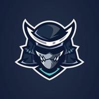 Samurai-eSports-Logo-Vorlagen vektor