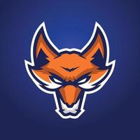 fox maskot logotyp vektor