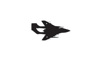 Jet-Vektor-Illustration-Design schwarz und weiß vektor