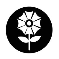 Blomma ikon vektor
