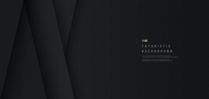 abstrakte schwarze geometrische form überlappende schicht, schwarze linie textur hintergrund. design für präsentation, banner, cover, web, flyer, karte, poster, spiel. Vektor-Illustration vektor
