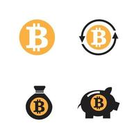 Bitcoin logotyp illustration vektor